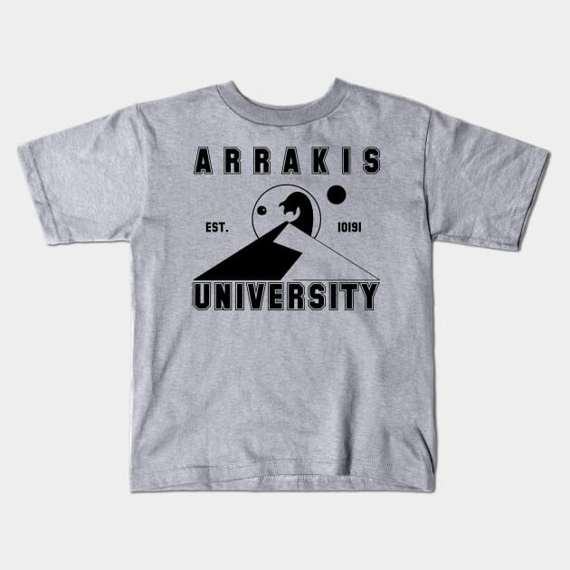 Arrakis University Kids T-Shirt by Malakian Art